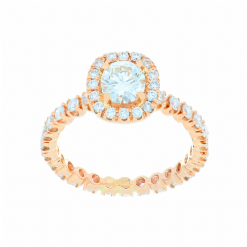  Anello in oro rosa con diamanti presso Castignoli - Orologeria e gioielleria a Monza