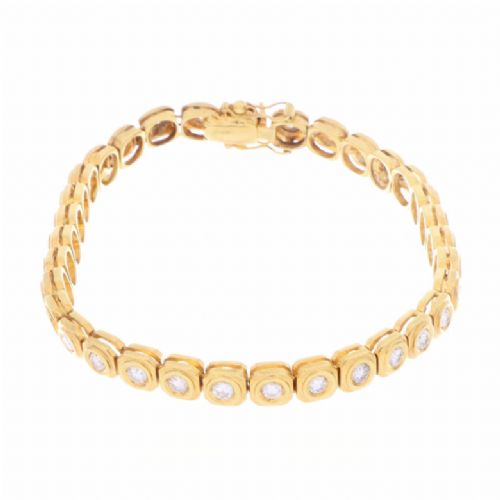  Bracciale in oro giallo con diamanti presso Castignoli - Orologeria e gioielleria a Monza