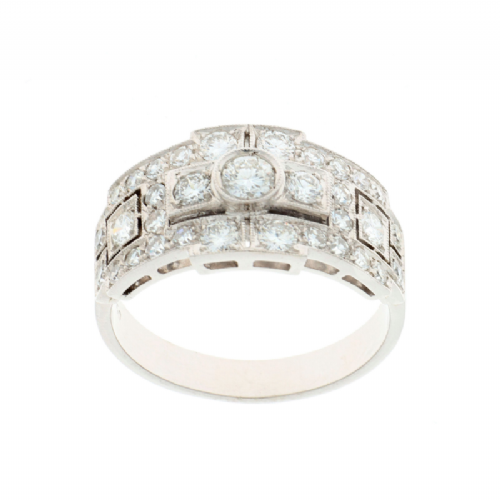  Anello in oro bianco con diamanti anni '60 presso Castignoli - Orologeria e gioielleria a Monza