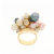  Anello in oro giallo con perle coltivate e diamanti presso Castignoli - Orologeria e gioielleria a Monza