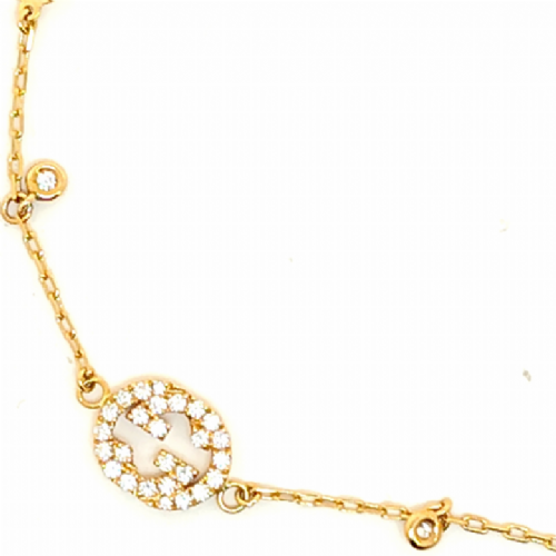  Braccialetto in oro e diamanti Gucci presso Castignoli - Orologeria e gioielleria a Monza