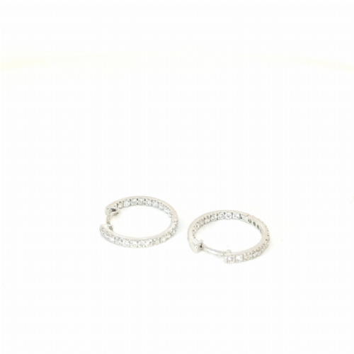  Orecchini in oro a cerchio con diamanti Namuri presso Castignoli - Orologeria e gioielleria a Monza