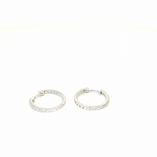  Orecchini in oro a cerchio con diamanti Namuri presso Castignoli - Orologeria e gioielleria a Monza