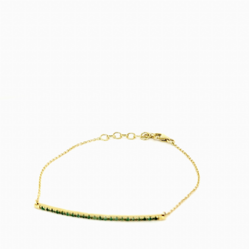  Bracciale in oro semirigido con smeraldi Namuri  presso Castignoli - Orologeria e gioielleria a Monza