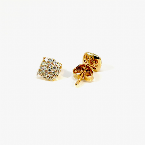  Orecchini in oro con pavè di diamanti Namuri presso Castignoli - Orologeria e gioielleria a Monza