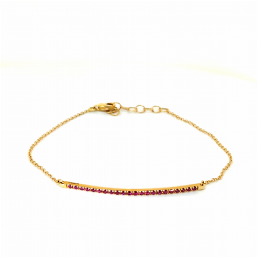  Bracciale in oro tennis semirigido con rubini Namuri presso Castignoli - Orologeria e gioielleria a Monza