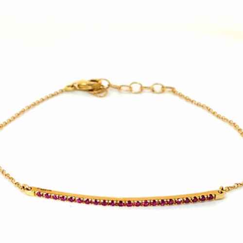  Bracciale in oro tennis semirigido con rubini Namuri presso Castignoli - Orologeria e gioielleria a Monza