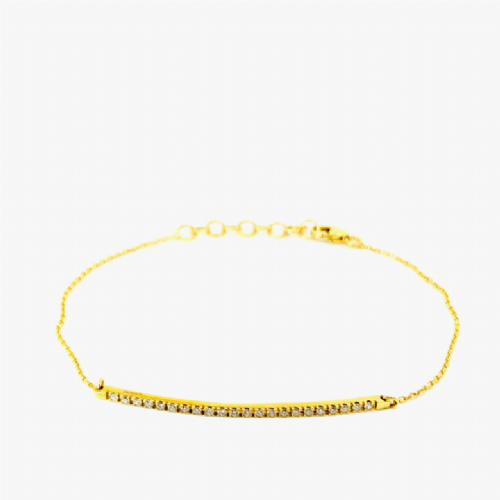  Bracciale tennis semirigido in oro giallo con diamanti Namuri presso Castignoli - Orologeria e gioielleria a Monza
