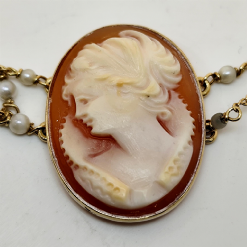  COLLANA IN ORO CON CAMEI presso Castignoli - Orologeria e gioielleria a Monza
