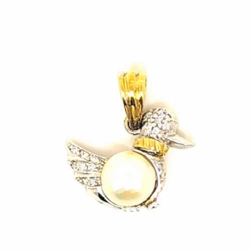  Pendente in oro diamanti e perla presso Castignoli - Orologeria e gioielleria a Monza