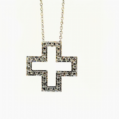  Collana croce in oro e diamanti presso Castignoli - Orologeria e gioielleria a Monza