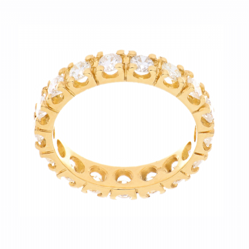  Anello eternelle in oro giallo con diamanti presso Castignoli - Orologeria e gioielleria a Monza