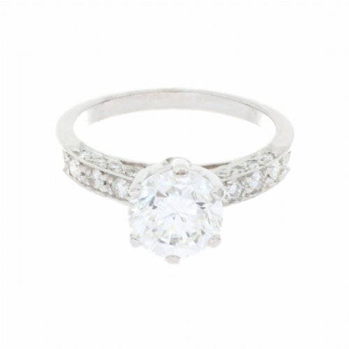  Anello in oro bianco con diamanti presso Castignoli - Orologeria e gioielleria a Monza