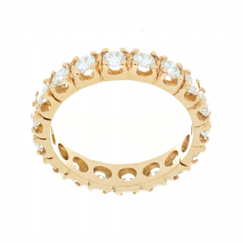  Anello eternelle in oro rosa con diamanti presso Castignoli - Orologeria e gioielleria a Monza