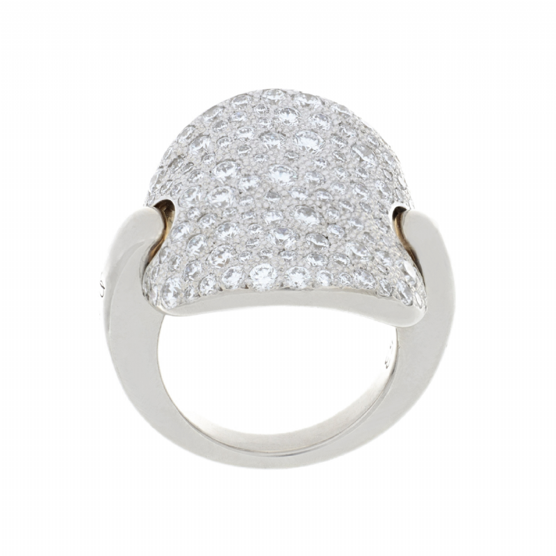  Anello Pomellato in oro bianco con diamanti presso Castignoli - Orologeria e gioielleria a Monza