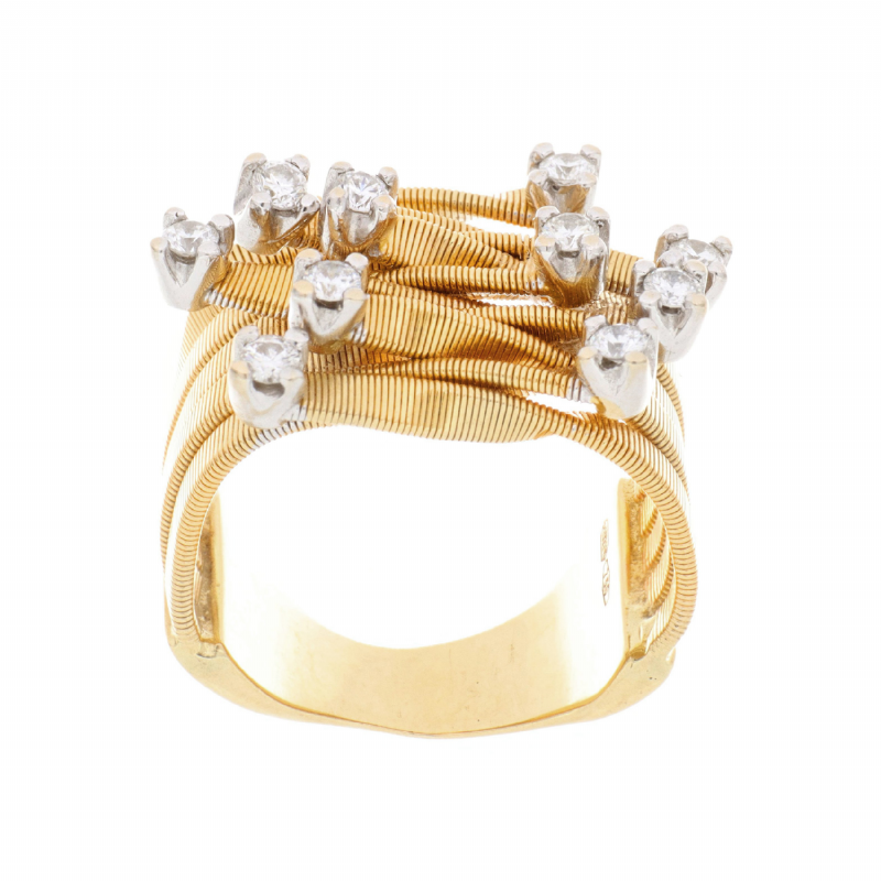  Anello Marco Biciego in oro giallo con diamanti presso Castignoli - Orologeria e gioielleria a Monza