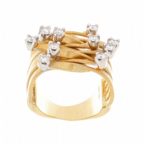  Anello Marco Biciego in oro giallo con diamanti presso Castignoli - Orologeria e gioielleria a Monza