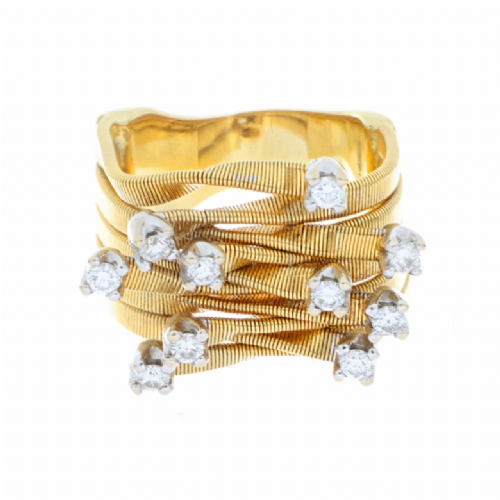  Anello Marco Biciego in oro giallo con diamanti presso Castignoli - Orologeria e gioielleria a Monza