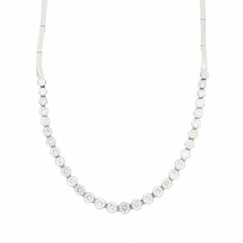  Collana in oro bianco con diamanti presso Castignoli - Orologeria e gioielleria a Monza