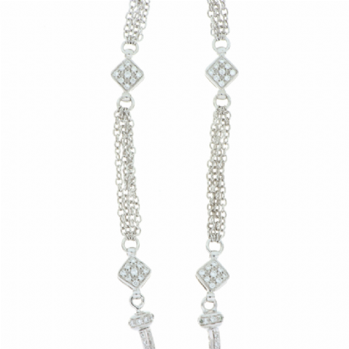  Collana in oro bianco con smeraldo e diamanti presso Castignoli - Orologeria e gioielleria a Monza