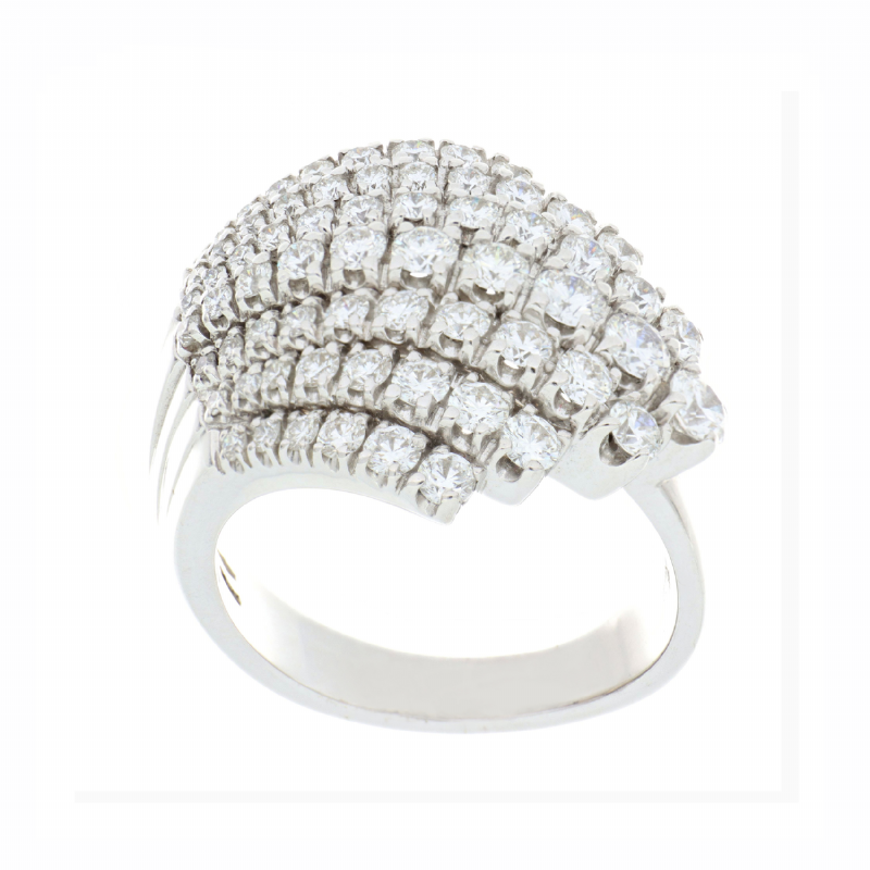  Anello in oro bianco con diamanti presso Castignoli - Orologeria e gioielleria a Monza