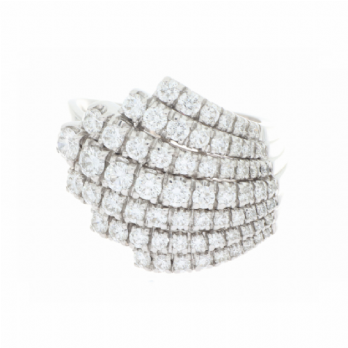  Anello in oro bianco con diamanti presso Castignoli - Orologeria e gioielleria a Monza