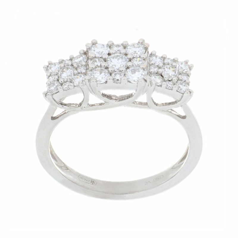  Anello in oro bianco con diamanti presso Castignoli - Orologeria e gioielleria a Monza