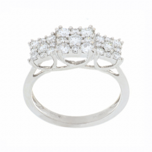  Anello in oro bianco con diamanti presso Castignoli - Orologeria e gioielleria a Monza