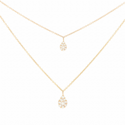  Collana in oro rosa con pendenti con diamanti presso Castignoli - Orologeria e gioielleria a Monza