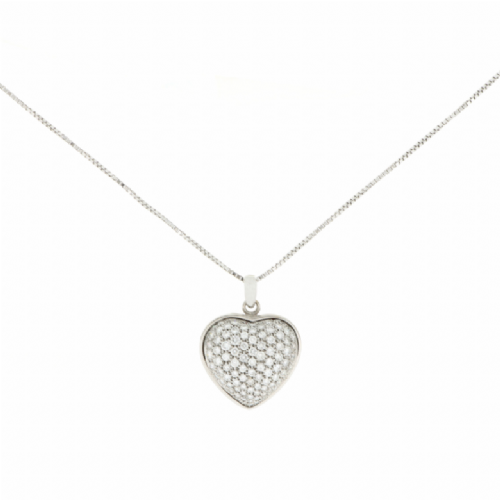  Collana in oro bianco con pendente con diamanti presso Castignoli - Orologeria e gioielleria a Monza