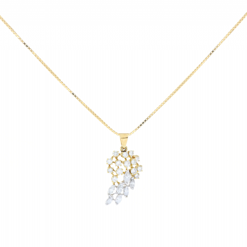  Collana in oro giallo con pendente con diamanti presso Castignoli - Orologeria e gioielleria a Monza