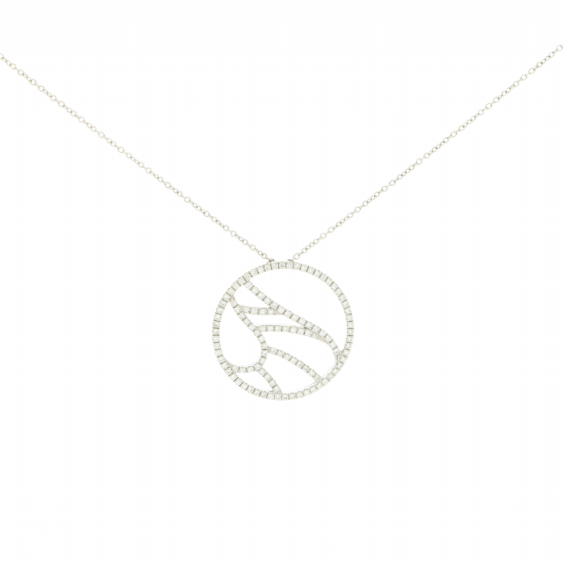  Collana Damiani in oro bianco con pendenti con diamanti presso Castignoli - Orologeria e gioielleria a Monza