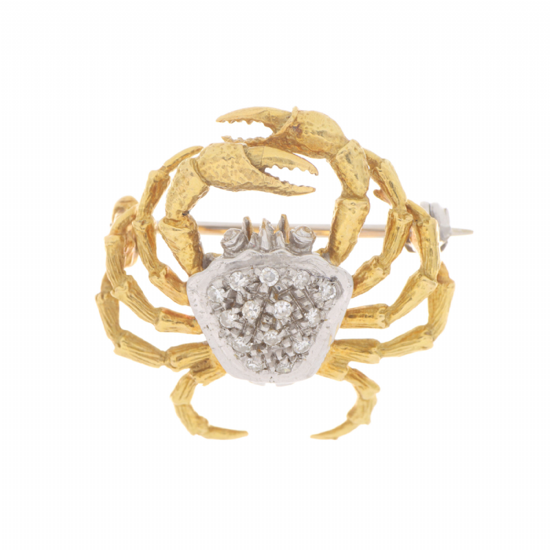 Spilla granchio in oro e diamanti presso Castignoli - Orologeria e gioielleria a Monza