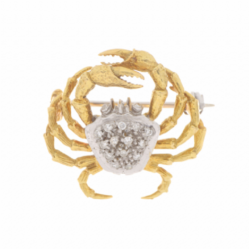 Spilla granchio in oro e diamanti presso Castignoli - Orologeria e gioielleria a Monza