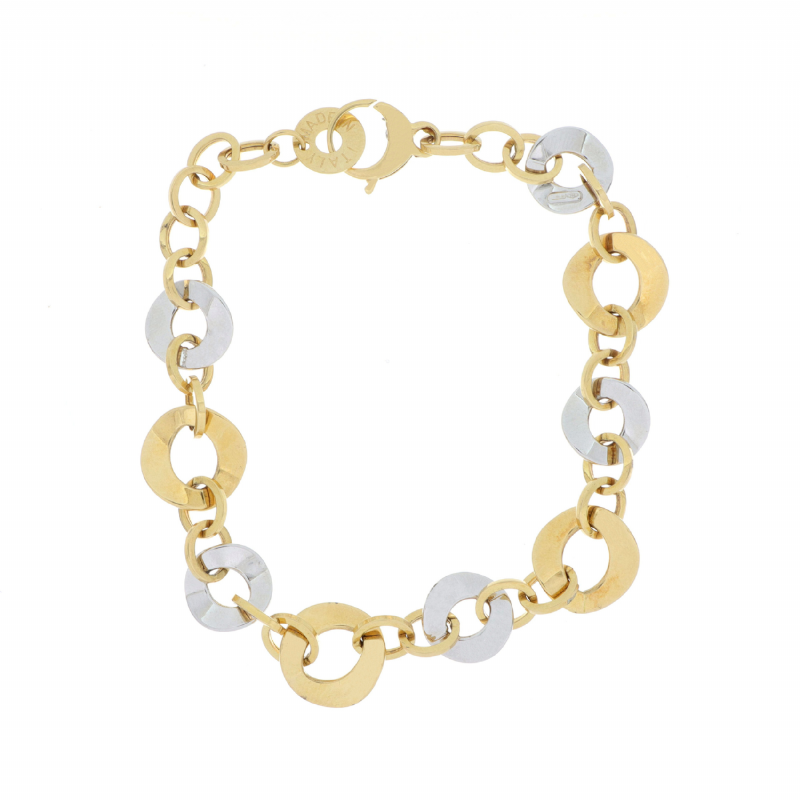 &nbsp;Bracciale in oro giallo e bianco presso Castignoli - Orologeria e gioielleria a Monza