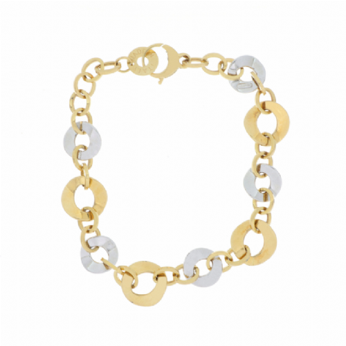 &nbsp;Bracciale in oro giallo e bianco presso Castignoli - Orologeria e gioielleria a Monza