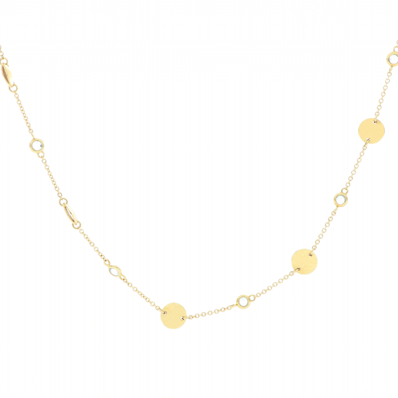 &nbsp;Collana in oro giallo con zirconi presso Castignoli - Orologeria e gioielleria a Monza