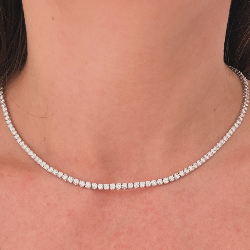 Namuri&nbsp;Collana tennis in oro bianco con diamanti presso Castignoli - Orologeria e gioielleria a Monza