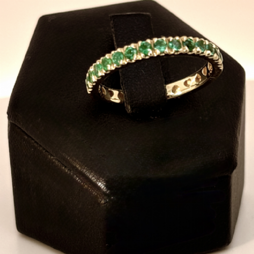 Namuri&nbsp;Anello Mezza veretta in oro giallo con Smeraldi presso Castignoli - Orologeria e gioielleria a Monza
