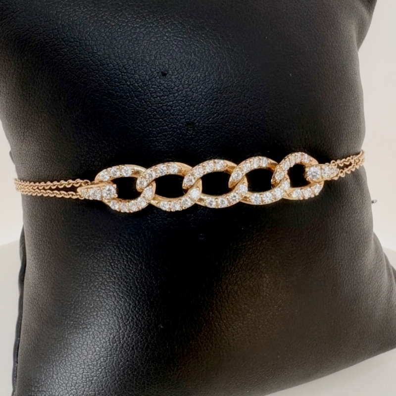 Namuri&nbsp;Bracciale a maglie con diamanti in oro rosa presso Castignoli - Orologeria e gioielleria a Monza