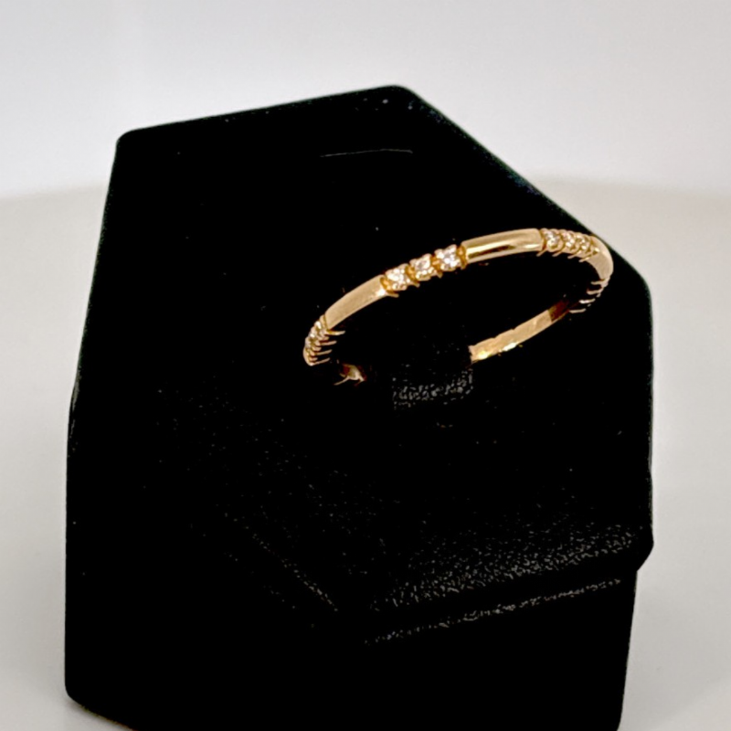 &nbsp;Anello in oro rosa 18kt con diamanti presso Castignoli - Orologeria e gioielleria a Monza