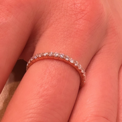 &nbsp;Fedina in oro rosa con diamanti presso Castignoli - Orologeria e gioielleria a Monza