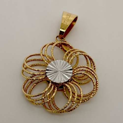 &nbsp;Ciondolo in oro giallo dal design floreale presso Castignoli - Orologeria e gioielleria a Monza