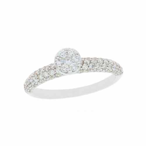  Anello in oro bianco con diamanti brillanti presso Castignoli - Orologeria e gioielleria a Monza