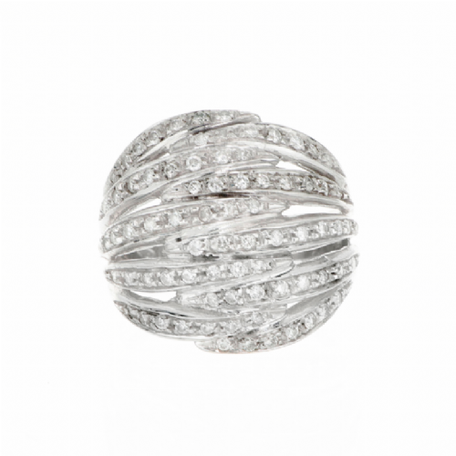  Anello in oro bianco con diamanti taglio brillante presso Castignoli - Orologeria e gioielleria a Monza