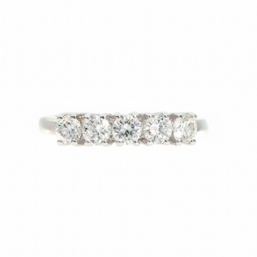  Anello in oro bianco con diamanti taglio brillante presso Castignoli - Orologeria e gioielleria a Monza