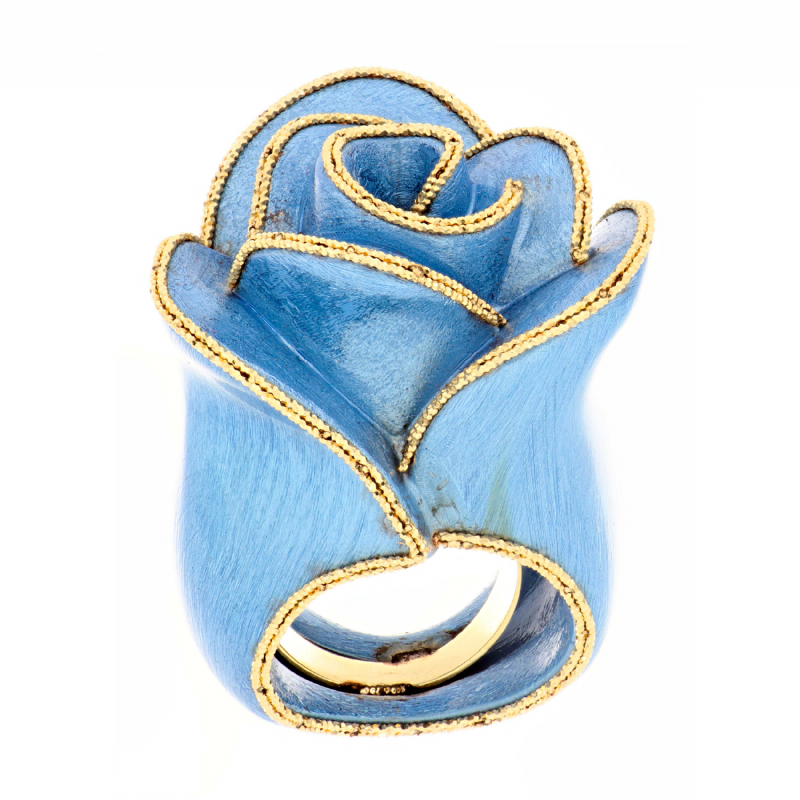  Anello in oro giallo smaltato presso Castignoli - Orologeria e gioielleria a Monza