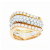  Anello in oro giallo, bianco e rosa con zirconi presso Castignoli - Orologeria e gioielleria a Monza