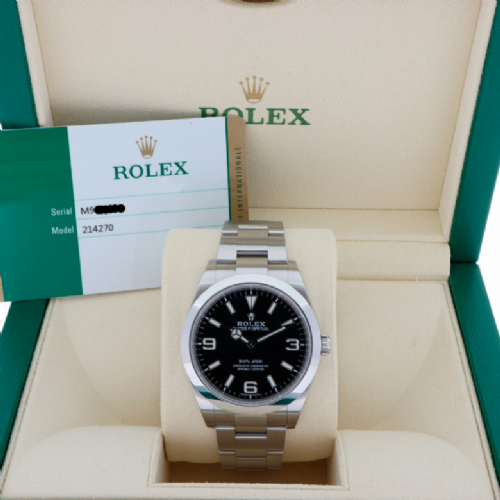 Rolex Explorer 39 mm presso Castignoli - Orologeria e gioielleria a Monza