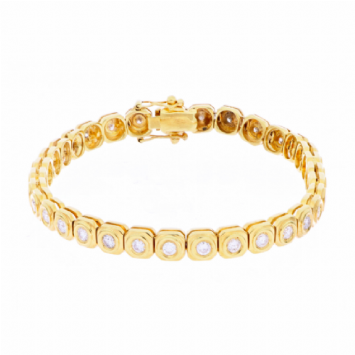  Bracciale tennis in oro giallo con diamanti presso Castignoli - Orologeria e gioielleria a Monza